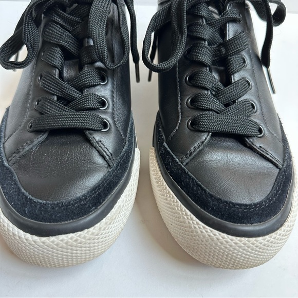 Rag & Bone RB Army Low Black Leather Sneaker 36.5 6.5 - Picture 7 of 14